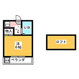 マイルストーン本陣1 1Kの間取図画像