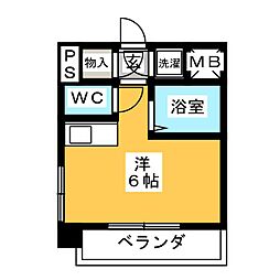 フォトリエモリ ワンルームの間取図画像