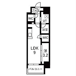 メイクスアート名駅WEST 1LDKの間取図画像