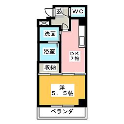 SouthValley 1DKの間取図画像