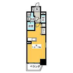 GRANPARKTOWER ワンルームの間取図画像