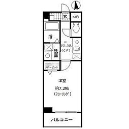 アンナマリエ 1Kの間取図画像