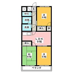 アムールKATO 3LDKの間取図画像