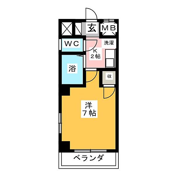 ドリームライフ岩田 ｜愛知県名古屋市昭和区東畑町２丁目(賃貸マンション1K・4階・23.20㎡)の写真 その2