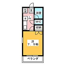 ムーニー朝日Ｎｏ2  ｜ 愛知県名古屋市昭和区御器所３丁目（賃貸アパート1K・1階・23.47㎡） その2