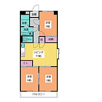 フローリア御器所  ｜ 愛知県名古屋市昭和区石仏町１丁目（賃貸マンション3LDK・6階・66.55㎡） その2