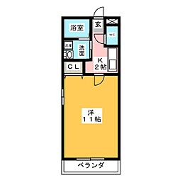 間取図画像 1K