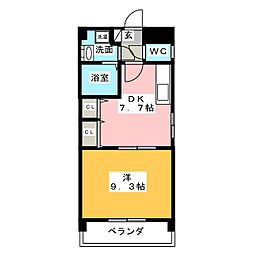 ソフィア御器所 1DKの間取図画像
