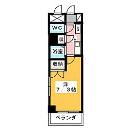 プロビデンス御器所 1Kの間取図画像
