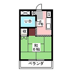 メゾン春光 1Kの間取図画像
