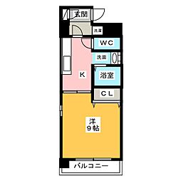 フェニックス折戸 1DKの間取図画像
