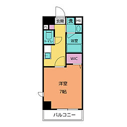 プレイズシード御器所イースト 1Kの間取図画像
