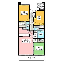 SS.FLAT桜山 3LDKの間取図画像