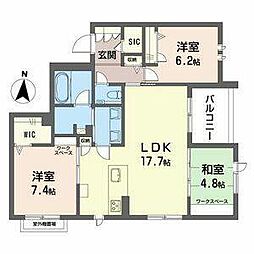 エグゼストネロ 3LDKの間取図画像