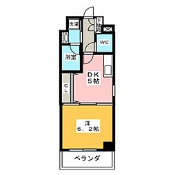 MAISONDECoCo 1DKの間取図画像