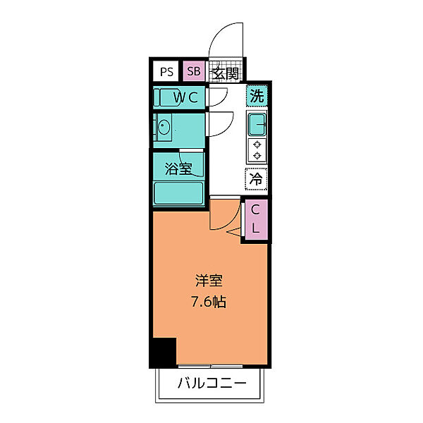 ディアレイシャス尾頭橋 803｜愛知県名古屋市中川区尾頭橋４丁目(賃貸マンション1K・8階・24.36㎡)の写真 その2