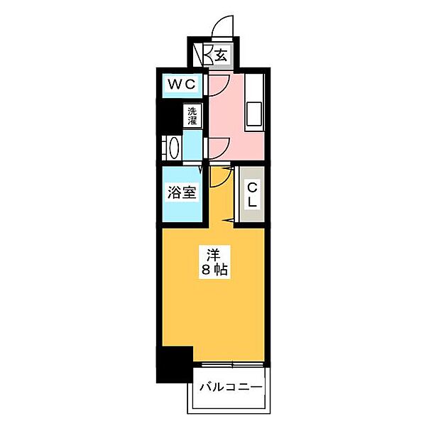 エスリード金山クラッシィ ｜愛知県名古屋市中区平和１丁目(賃貸マンション1K・7階・25.52㎡)の写真 その2