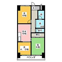 ハイツ西郊  ｜ 愛知県名古屋市熱田区西郊通７丁目（賃貸マンション2LDK・4階・54.12㎡） その2