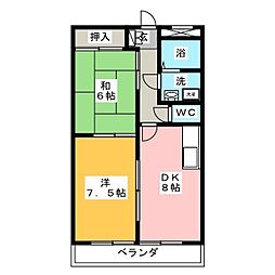 21stCentury 2LDKの間取図画像