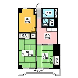 間取図画像 3DK
