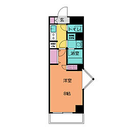 ブランシエスタ金山 1Kの間取図画像