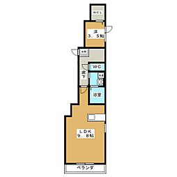 N.STAGE東別院 1LDKの間取図画像
