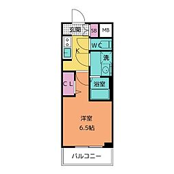 S-RESIDENCE上前津駅前 1Kの間取図画像