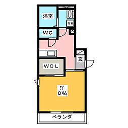 ドリーミオハウス 1Kの間取図画像