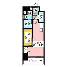 ポルタニグラ大須 1LDKの間取図画像