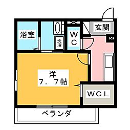 ドリーミオハウス 1Kの間取図画像