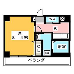 アクアグラス東雲橋 1Kの間取図画像