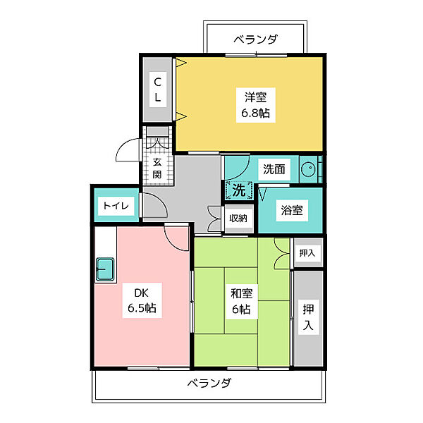 クレインハイム ｜愛知県名古屋市南区鶴里町１丁目(賃貸マンション2DK・3階・50.36㎡)の写真 その2