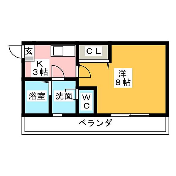 クレフラスト中江Ｂ棟 ｜愛知県名古屋市南区中江２丁目(賃貸アパート1K・1階・24.85㎡)の写真 その2