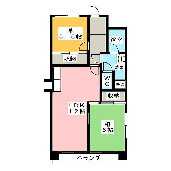 第3田中ビル ｜愛知県名古屋市南区弥生町(賃貸マンション2LDK・4階・55.00㎡)の写真 その2