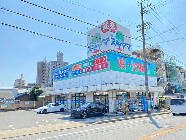 周辺：ドラッグストア 「ドラッグスギヤマ石川橋店まで393m」