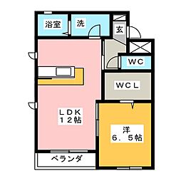 ロジュマン神宮東 1LDKの間取図画像
