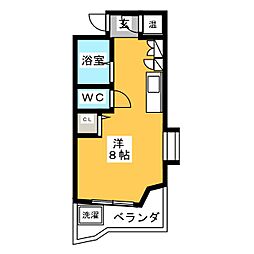 アーバン・アメニティー ワンルームの間取図画像