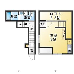 Velo SOTOYAMA 1LDKの間取図画像