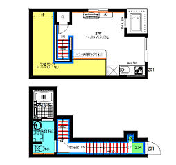 Velo SOTOYAMA 1LDKの間取図画像