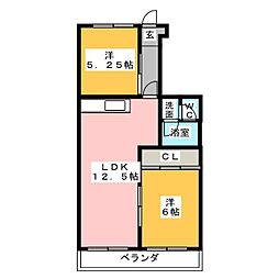 メゾン菊住 3LDKの間取図画像
