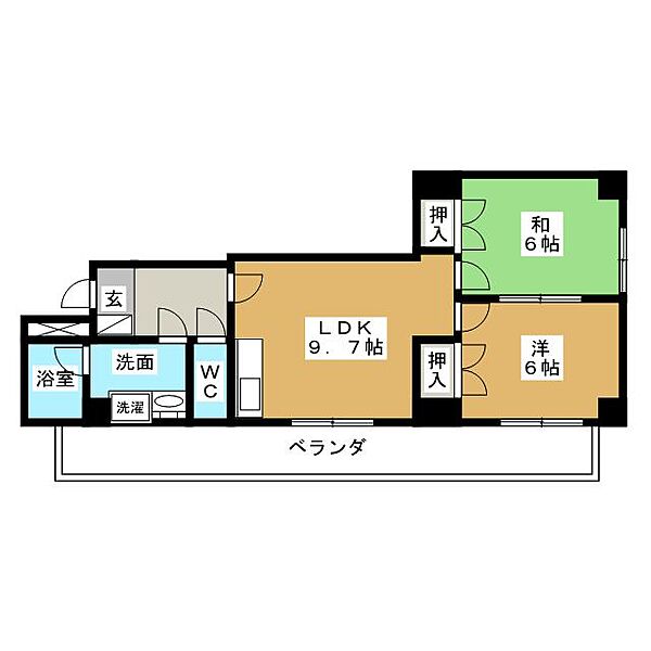 丸の内ＩＨビル ｜愛知県名古屋市中区丸の内１丁目(賃貸マンション2LDK・6階・53.90㎡)の写真 その2