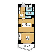 ヴァンキッシュ  ｜ 愛知県名古屋市東区泉１丁目（賃貸マンション2K・4階・43.67㎡） その2