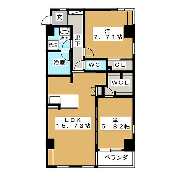 ＡＲＥＸ丸の内II ｜愛知県名古屋市中区丸の内２丁目(賃貸マンション2LDK・12階・71.73㎡)の写真 その2