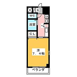 GP栄本町通り 5階1Kの間取り