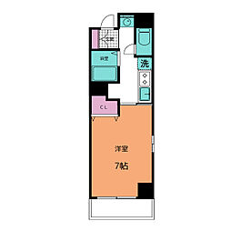 GP栄本町通り 5階1Kの間取り