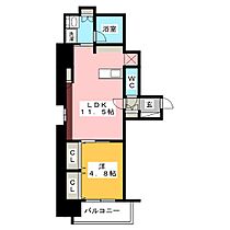 ルシェット白川公園  ｜ 愛知県名古屋市中区栄２丁目（賃貸マンション1LDK・6階・45.18㎡） その2