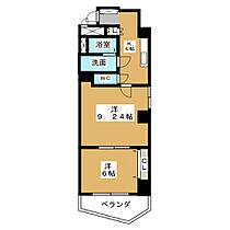 ヴァンキッシュ  ｜ 愛知県名古屋市東区泉１丁目（賃貸マンション2K・7階・47.37㎡） その2