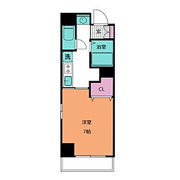 GP栄本町通り 9階1Kの間取り