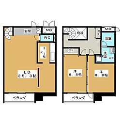 間取図画像 2LDK