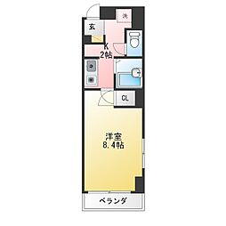プロビデンス泉1 1Kの間取図画像